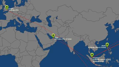 世界十大最长航线