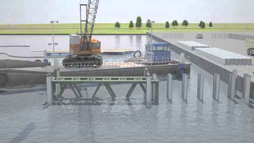 安赛乐米塔尔HZM-AZ板桩港口施工