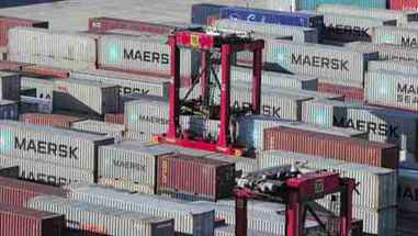 博塔尼港帕特里克码头的卡尔玛AutoStrad系统