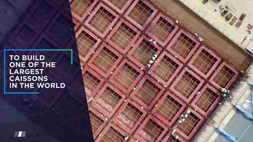 Tuas码头1期最后一个沉箱安装