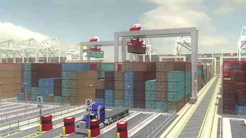 洛杉矶港自动化集装箱码头