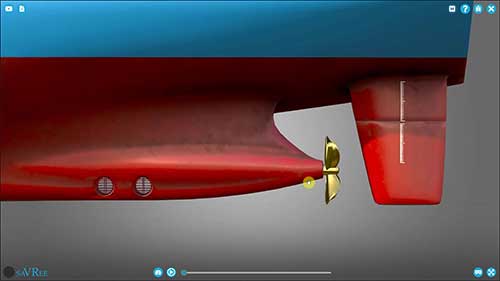 工作原理：二冲程船用柴油机