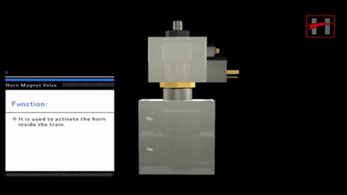地铁制动系统的工作原理：喇叭电磁阀
