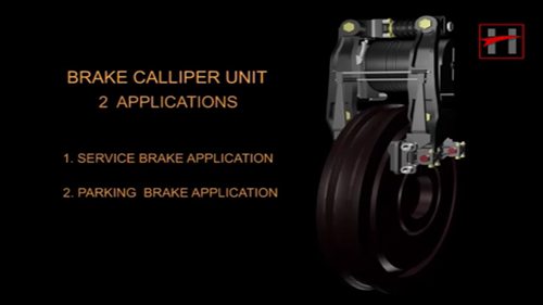 地铁制动系统的工作原理：刹车制动钳