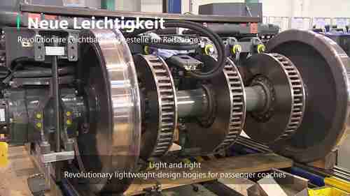 Nightjet突破性的轻型客车车厢转向架设计