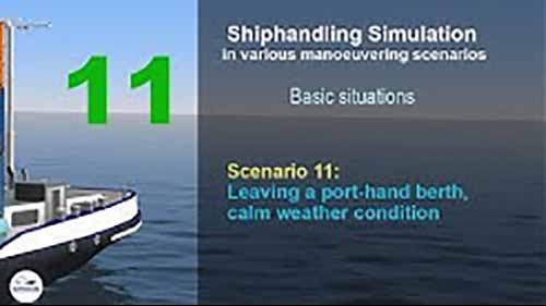 船舶操作 11在风平浪静时离开左舷泊位
