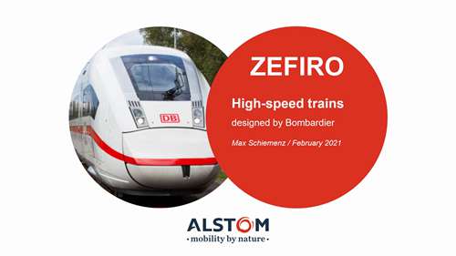 ZEFIRO -庞巴迪设计的高速列车