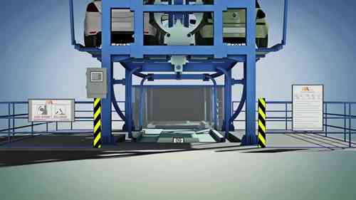 RR Parkon的小型旋转式停车场