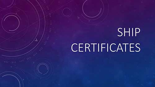 船舶证书 - 有效期，颁发者和要求