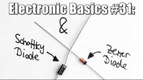 电子基础 31 肖特基二极管和齐纳二极管
