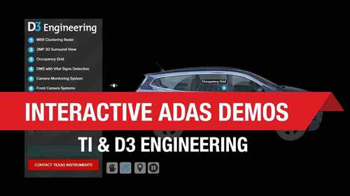 TI和D3 Engineering的虚拟ADAS演示