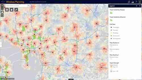 电信解决方案：用ArcGIS进行无线站点规划与跟踪
