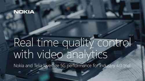 诺基亚和Telia用5G实现工业4.0