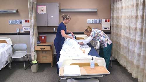 护理技能示范：暂空床整理