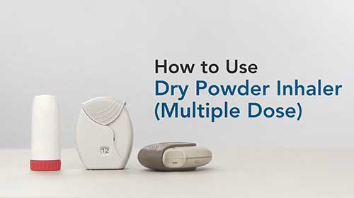 如何使用多剂量干粉吸入器
