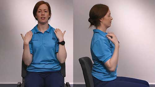 慢性阻塞性肺疾病患者坐位康复训练