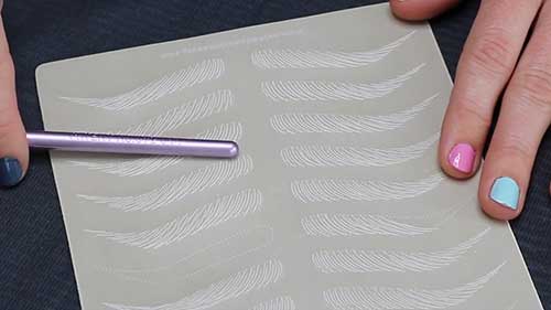 文眉皮上练习：上扬眉