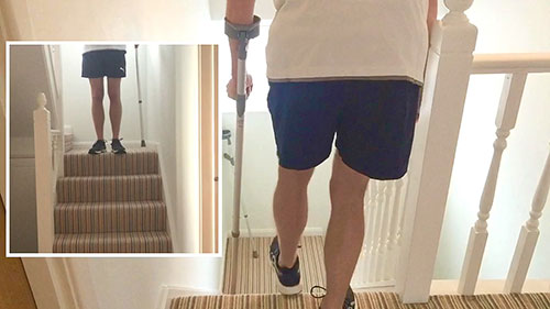 如何使用肘拐上下楼