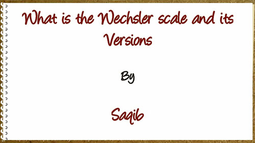 韦氏智力量表及其版本