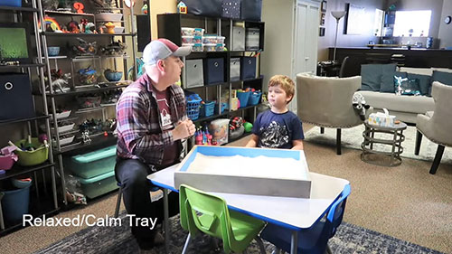 沙盘游戏治疗自闭症儿童