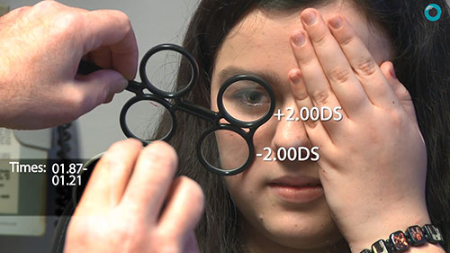 眼科检查：调节灵活度检查