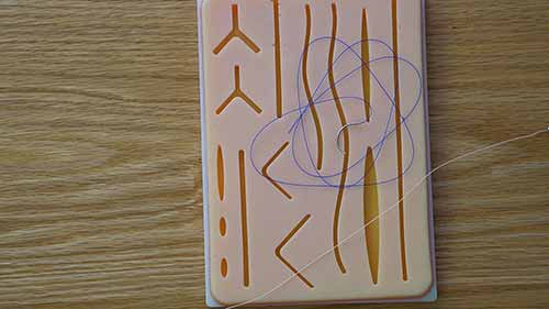 缝合3 不同类型的缝合线