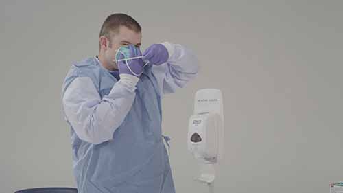 如何安全穿戴个人防护装备——N95口罩和防护长袍