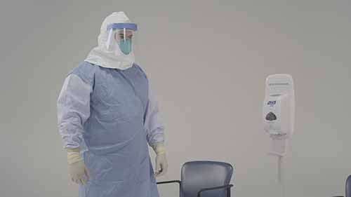 如何安全脱掉个人防护装备——N95口罩和防护长袍