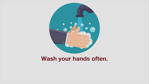 预防新型冠状病毒的6个步骤