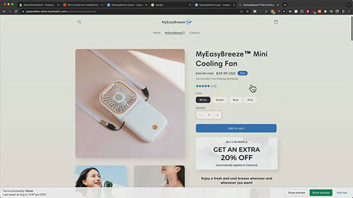 Shopify产品页面教程