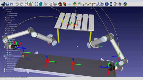 传送带与工业机器人仿真