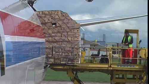 波音747货物卸载