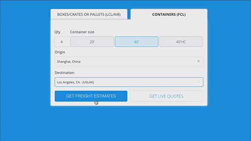 如何估算集装箱费用