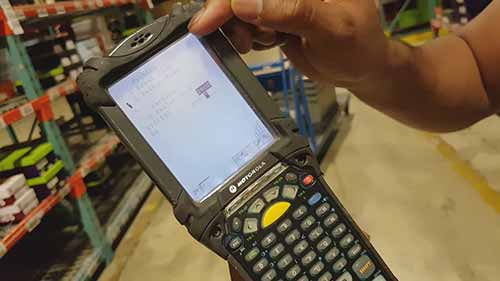 如何使用仓库中的扫描仪