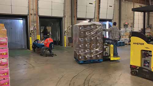 仓库装车实景拍摄