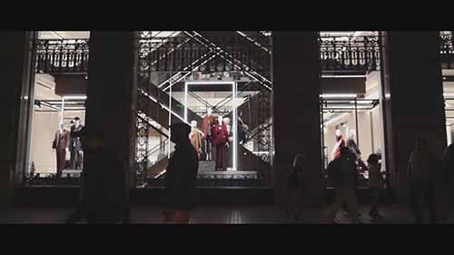 橱窗展示的灯光