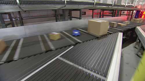 英国邮政中心的自动分拣系统