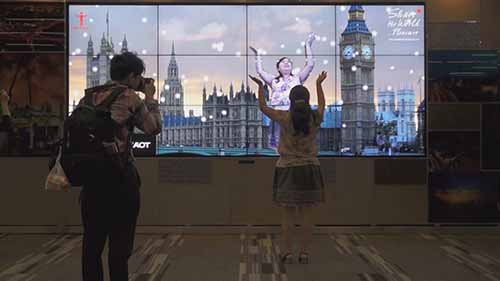 体感互动广告屏：感受来自世界各地的愉悦