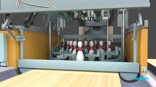保龄球自动换瓶机