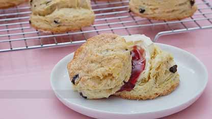 烘培师教你做：醋栗橙香司康饼