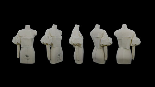 灯笼袖的纸样裁剪