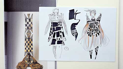 绘制服装系列草图