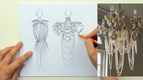 服装系列线稿草图01