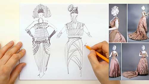 服装系列线稿草图03