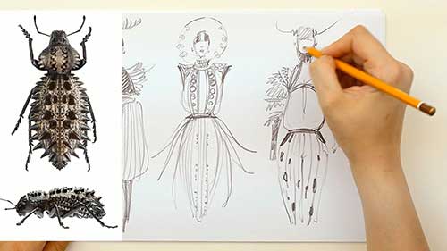 服装系列线稿草图04