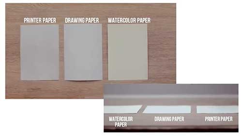 水彩纸的选择