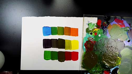 互补色配色方案