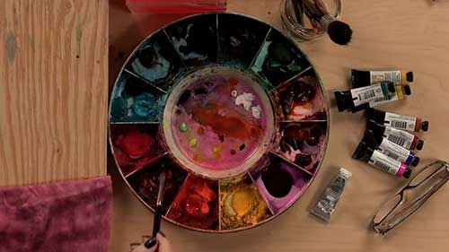 水彩画大师的混色技巧