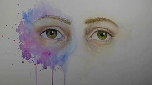 水彩和彩铅的结合