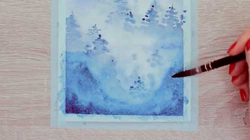 水彩技法的应用